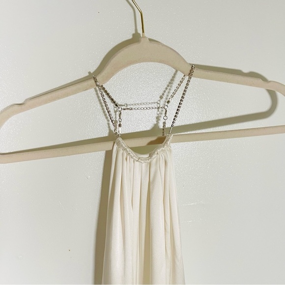 NEW Retrofete Margot Silk Low-Back Front-Slit Halter Maxi Dress Gown Wedding - Picture 6 of 14